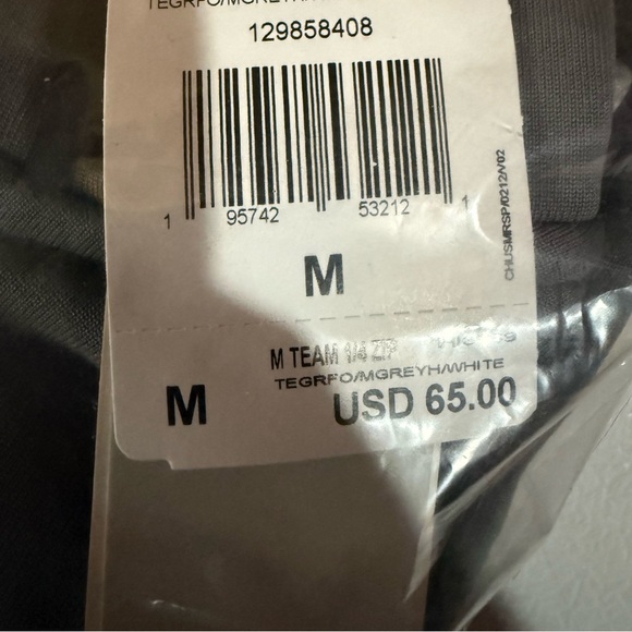 Adidas Men's Two-Tone Gray Performance SweatShirt - Picture 4 of 4